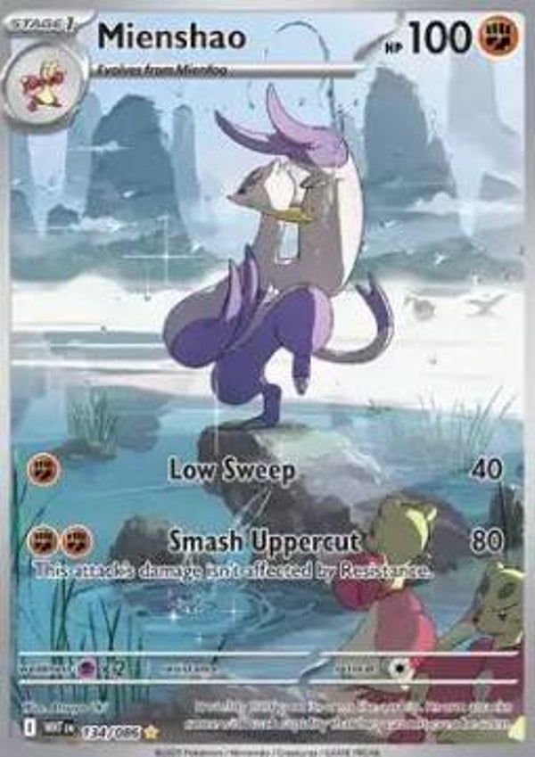 Chase Card - Mienshao 134 - White Flare