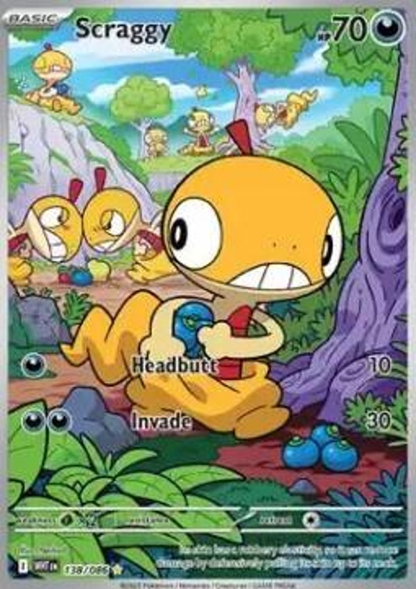 Chase Card - Scraggy 138 - White Flare