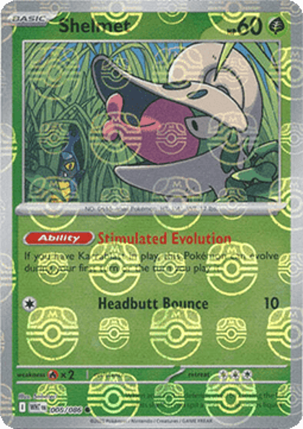 Chase Card - Shelmet 8 MASTERBALL - White Flare