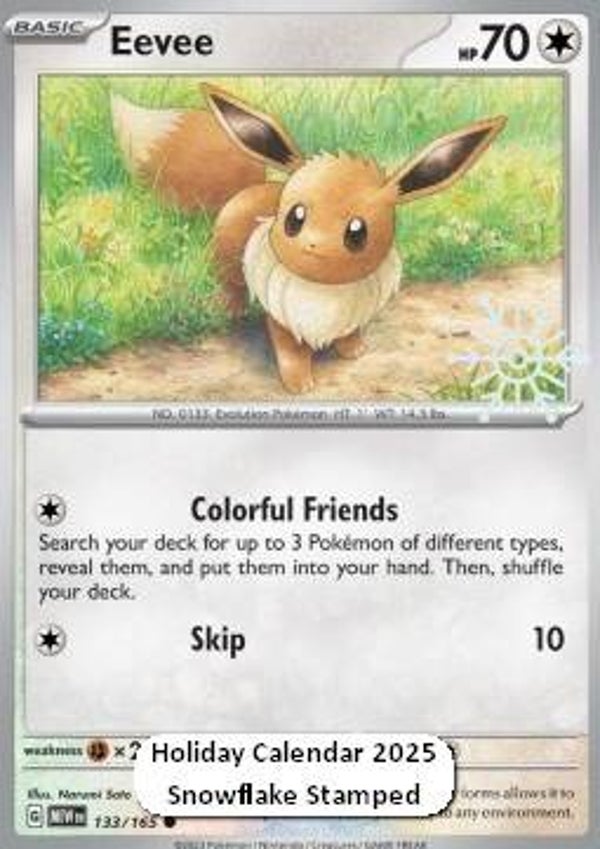 Chase Card - Eevee 133 - Promo SEALED