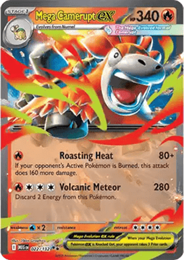 Chase Card - Camerupt 022 - Mega Evolution