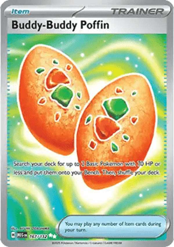 Chase Card - Buddy Byddy Poffin 167 - Mega Evolutun