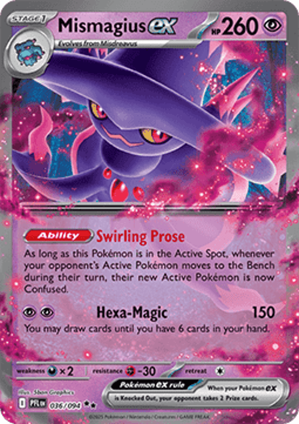 Chase Card - Mismagius 036 - Phantasmal Flames