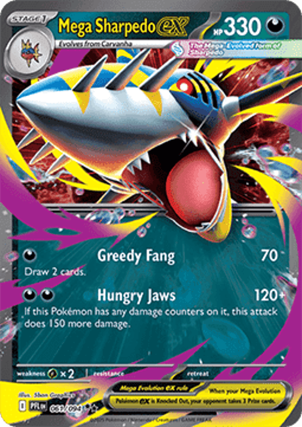 Chase Card - Sharpedo 061 - Phantasmal Flames