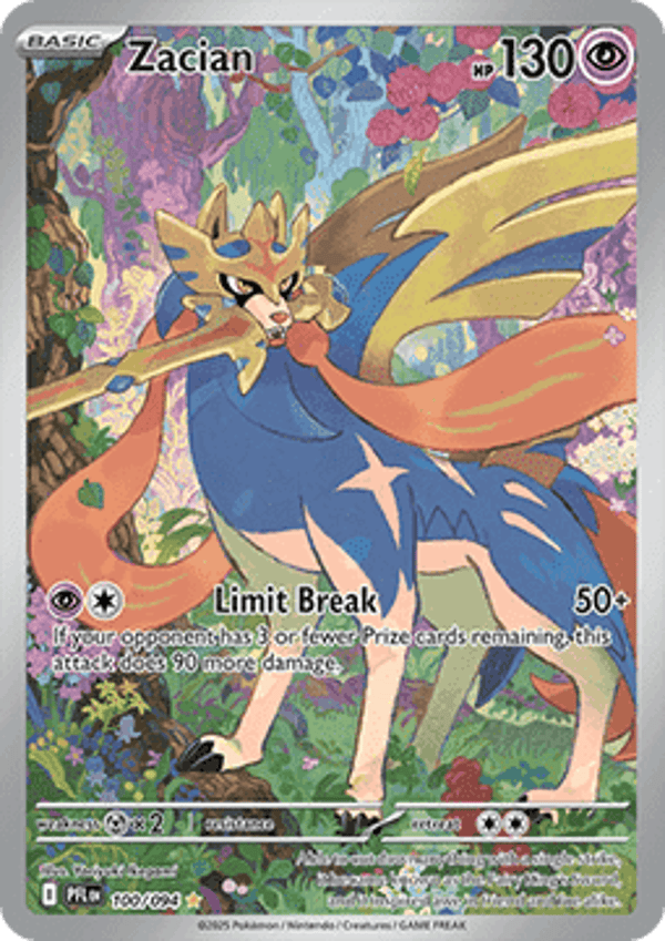Chase Card - Zacian 100 - Phantasmal Flames