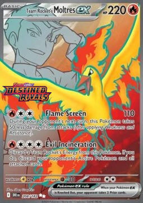 Chase Card - Rocket's Moltres 209 - Destined Rivals