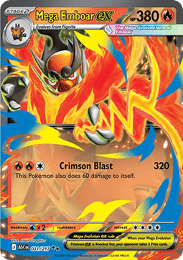 Chase Card - Emboar 031 - Ascended Heroes