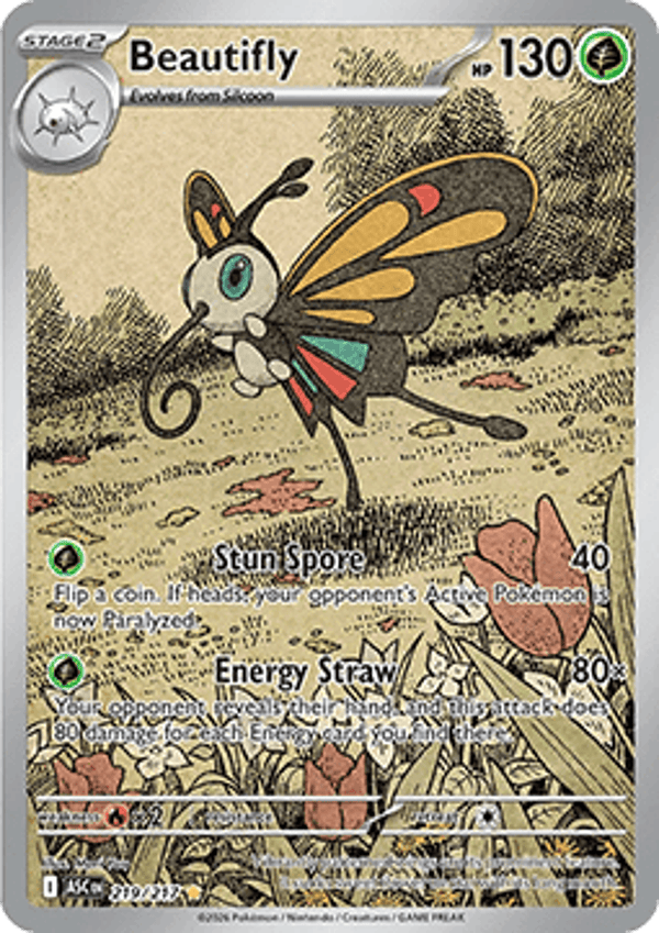 Chase Card - Beautifly 219 - Ascended Heroes