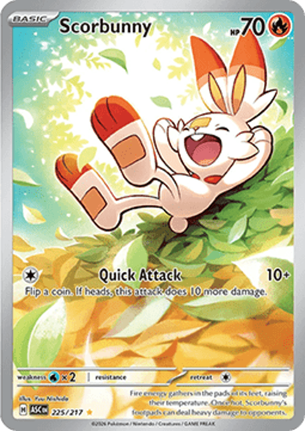 Chase Card - Scorbunny 225 - Ascended Heroes