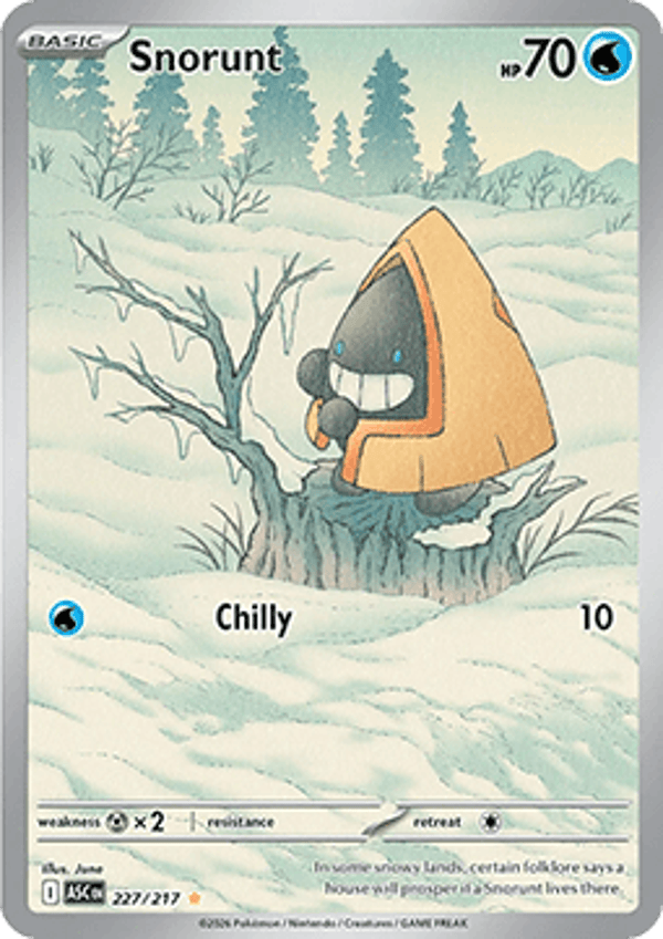 Chase Card - Snorunt 227- Ascened Heroes