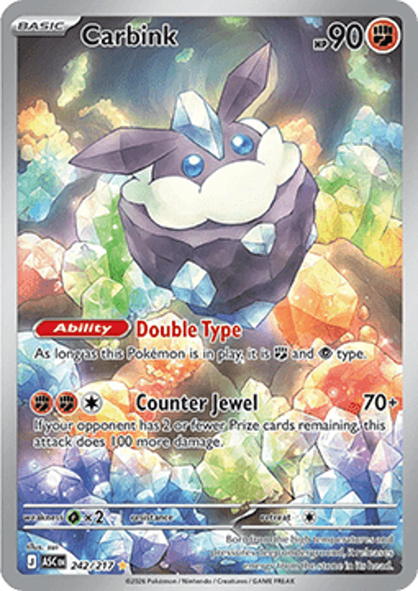 Chase Card - Carbink 242 - Ascended Heroes