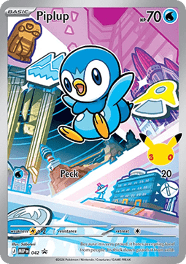 Chase Card - Piplup 042 - Promo