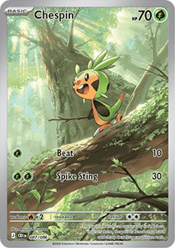 Chase Card - Chespin 087 - Chaos Rising