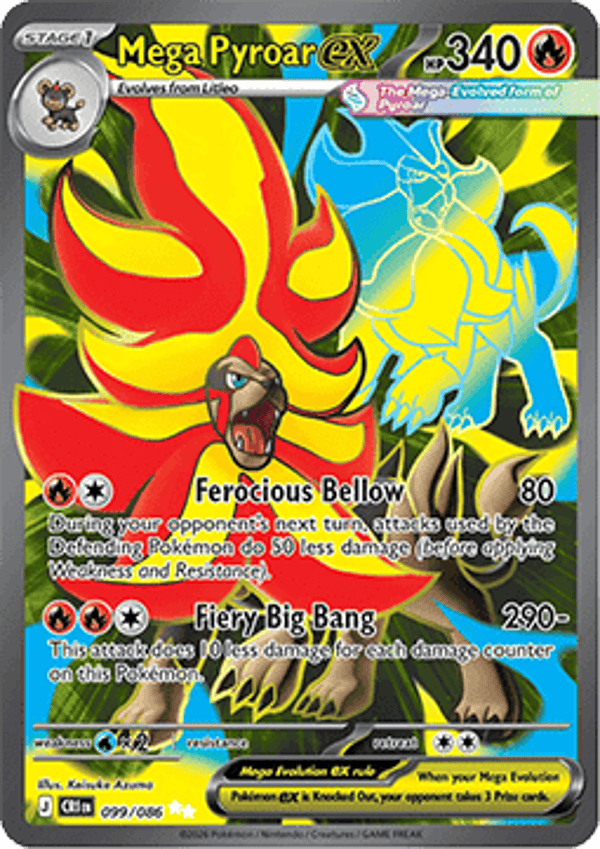 Chase Card - Pyroar 99 - Chaos Rising