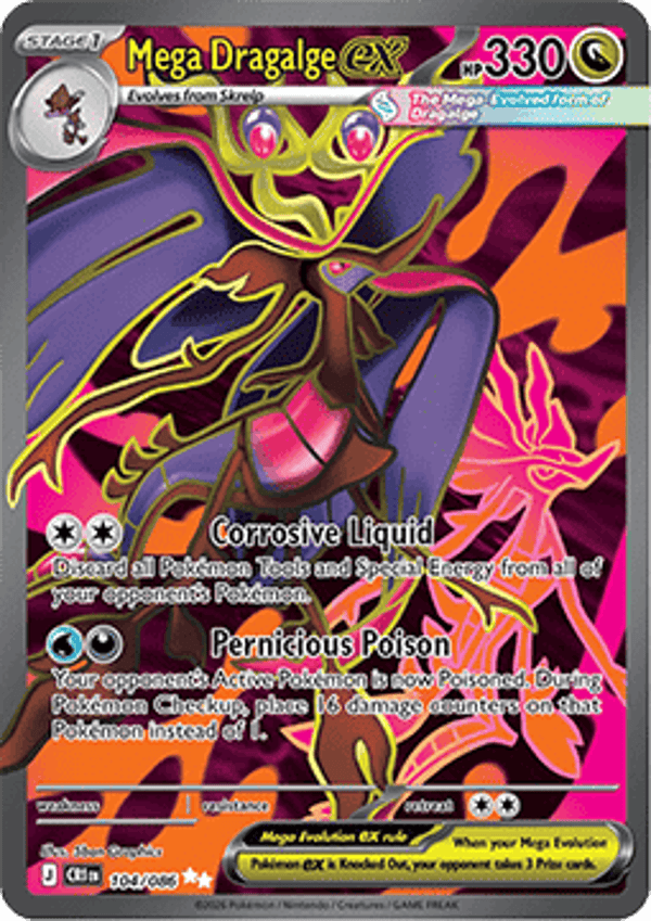 Chase Card - Dragalge 104 - Chaos Rising