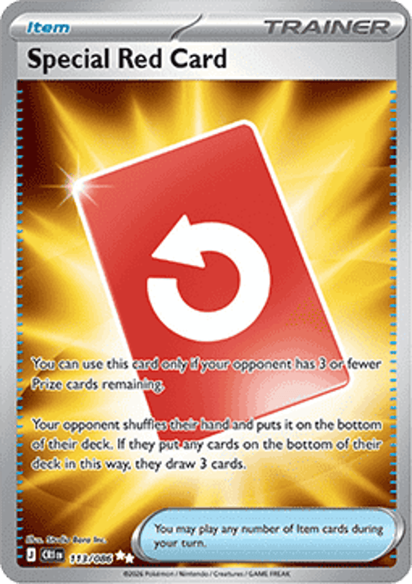 Chase Card - Special Red Card 113 - Chaos Rising