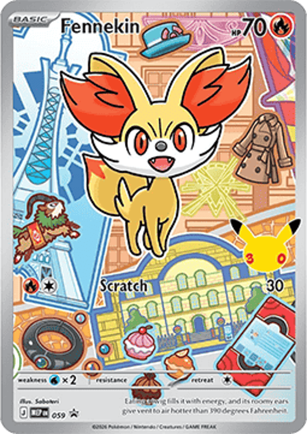 Chase Card - Fennekin 59 - Promo
