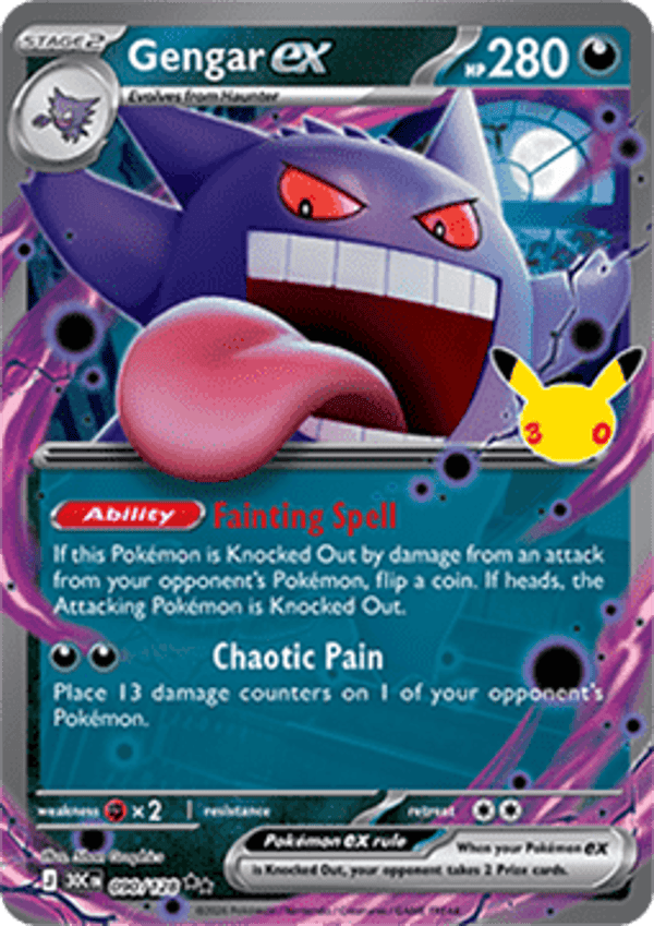 Chase Card - Gengar 90 - 30th Celebration