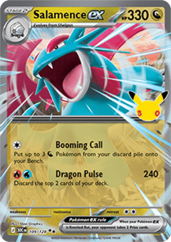 Chase Card - Salamence 109 - 30th Celebration