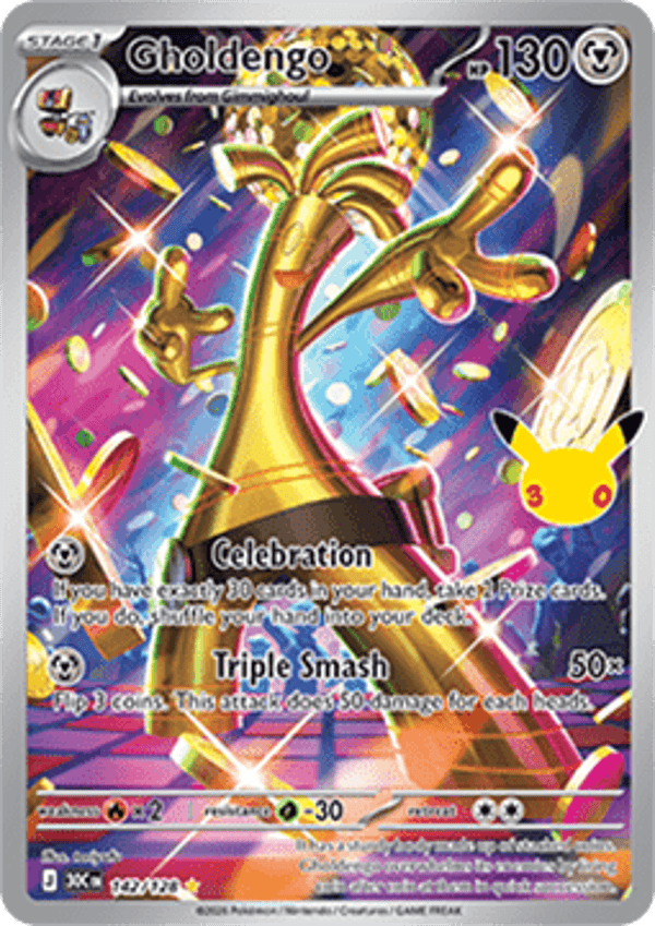 Chase Card - Gholdengo 142 - 30th Celebtation