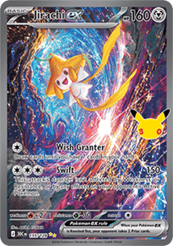 Chase Card - Jirachi 155 - 30th Celebration