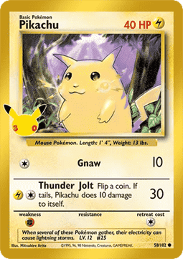 Chase Card - Pikachu Classic - 30th Celebration