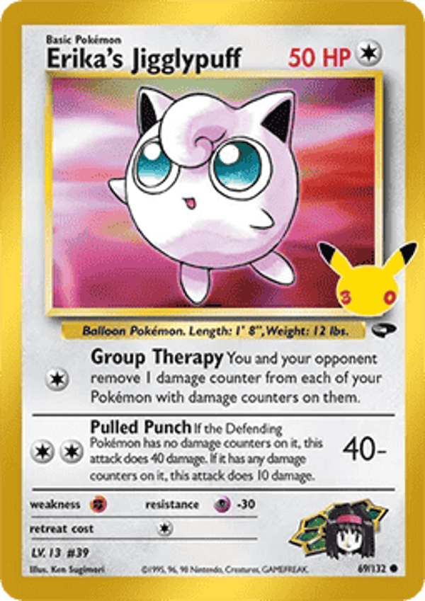 Chase Card - Jigglypuff - 30th Celebration
