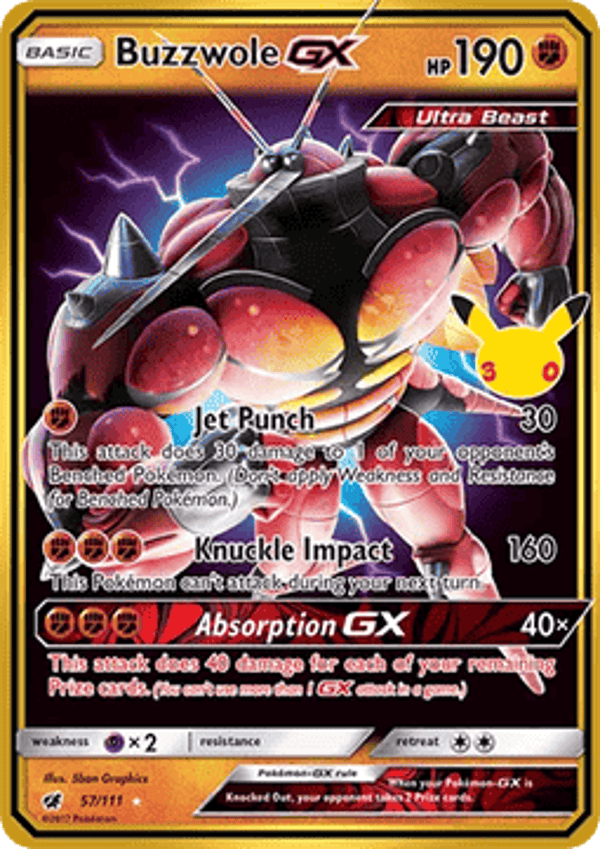Chase Card - Buzzwole - 30th Celebration