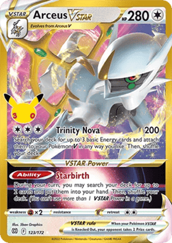 Chase Card - Arceus - 30th Celebration