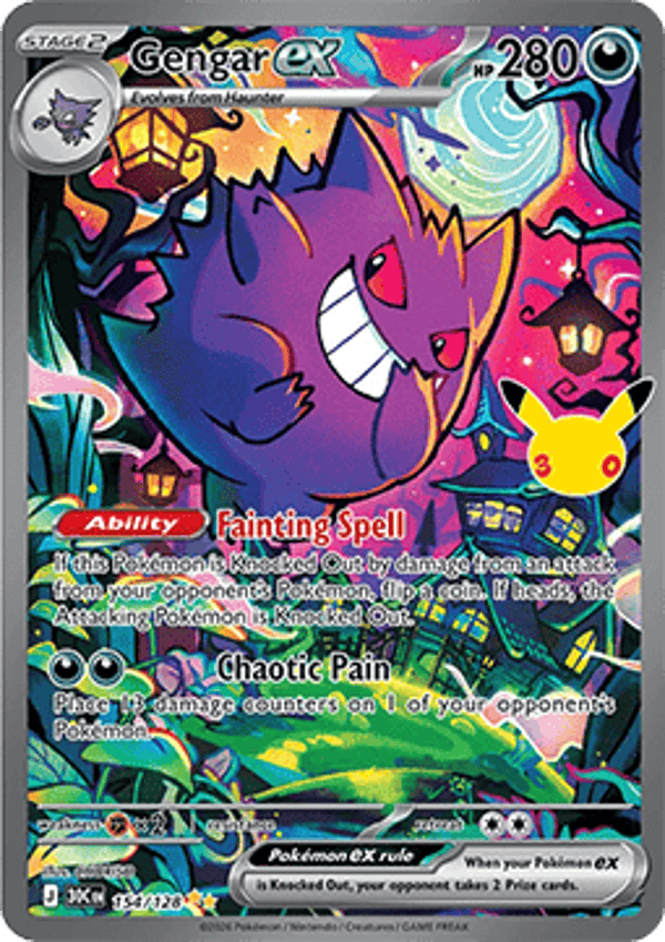 Chase Card - Gengar 154 - 30th Celebration