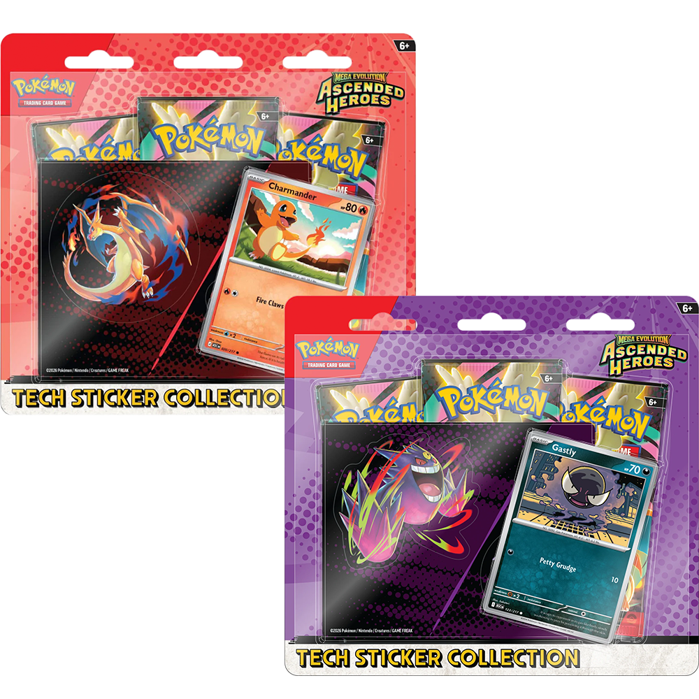 Ascended Heroes Tech Sticker Blister: (Charmander, Gastly)