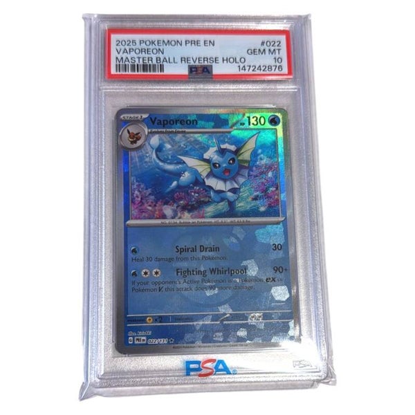 Vaporeon PSA 10 Masterball
