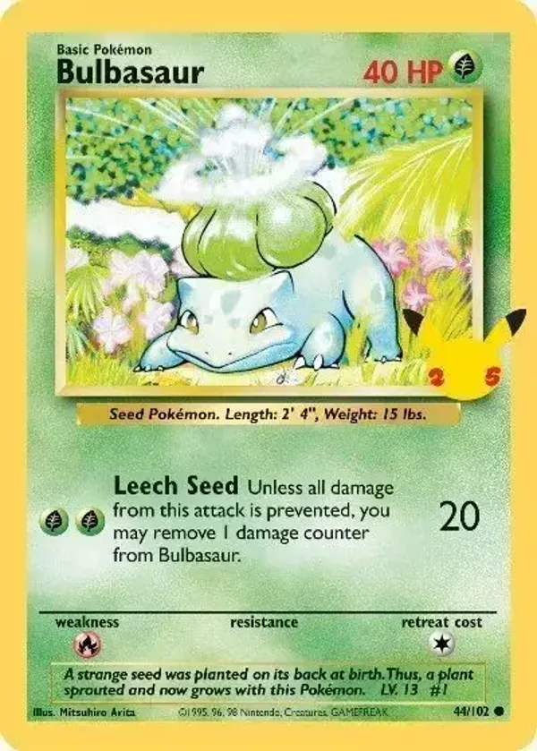 Chase Card - Bulbasaur JUMBO card 044 -  Promo SEALED