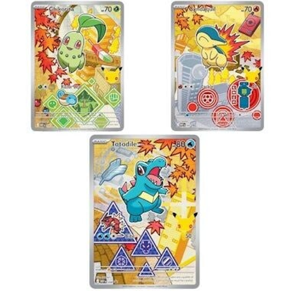 Chase Card - Chikorita, Totodile & Cyndaquil - Promo