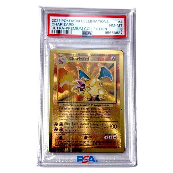 Charizard METAL PSA 8