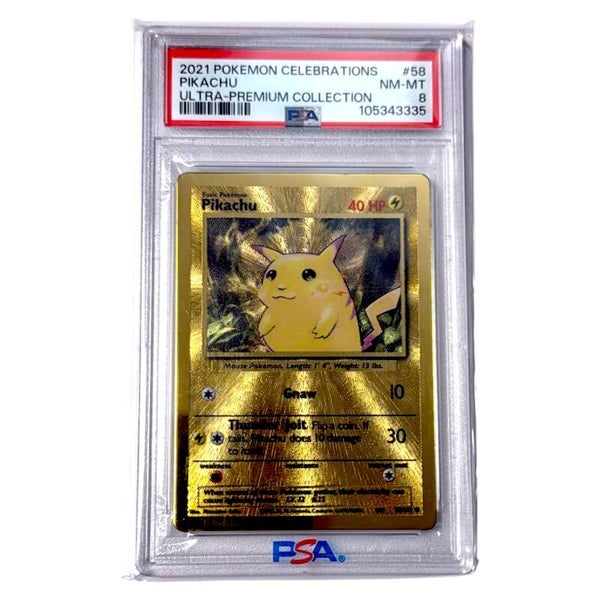 Pikachu METAL PSA 8