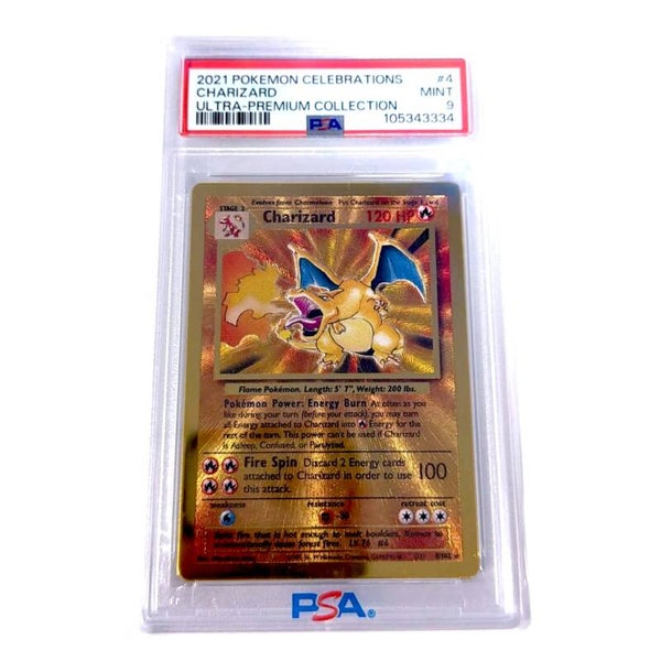 Charizard Metal PSA 9