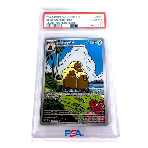Alolan Dugtrio PSA 10
