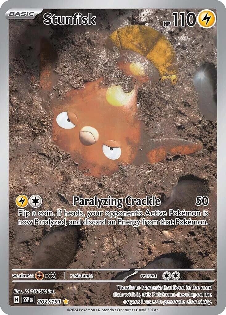 Chase Card - Stunfisk 202 - Surging Sparks