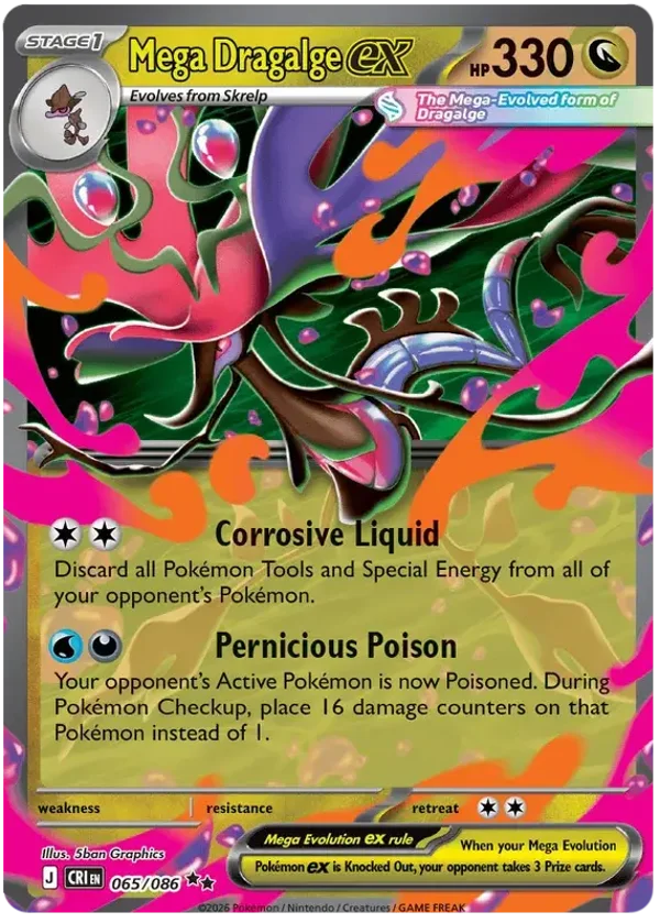 Chase Card - Dragalge 065 Chaos Rising