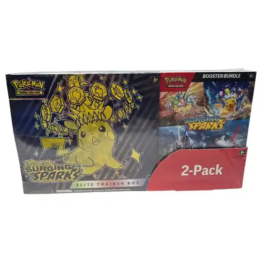 Surging Sparks Elite Trainer Box & Booster Bundle 2 Pack
