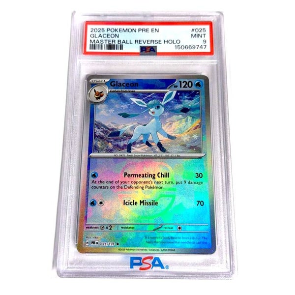Glaceon Masterball PSA 9