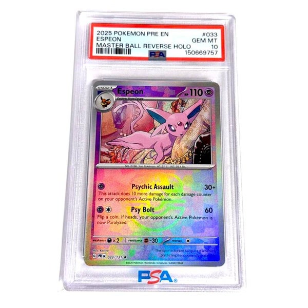 Espeon Masterball PSA 10