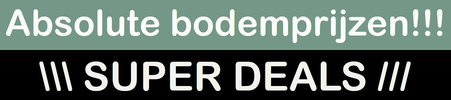 Banner: Super Deals bij Anybed, Absolute bodemprijzen