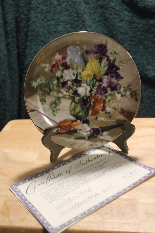 Irises Collectors plate