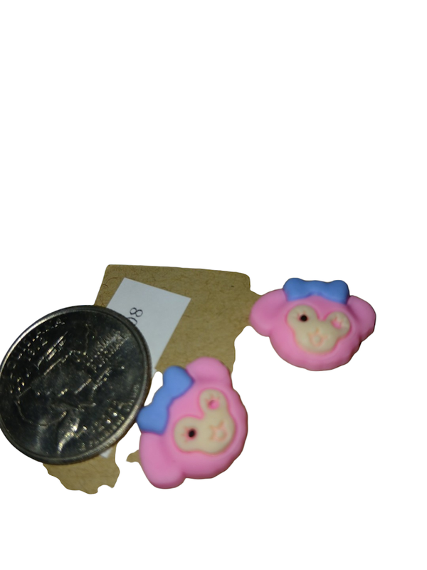Pink Monkey earrings(120C)
