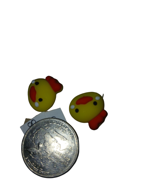 Chicken earrings ( 121c)