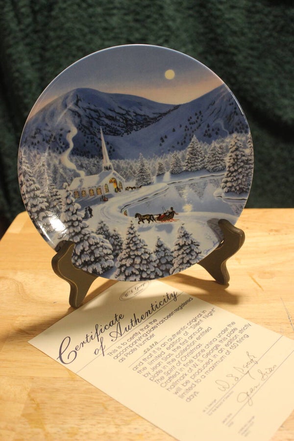 Silent Night collector plate