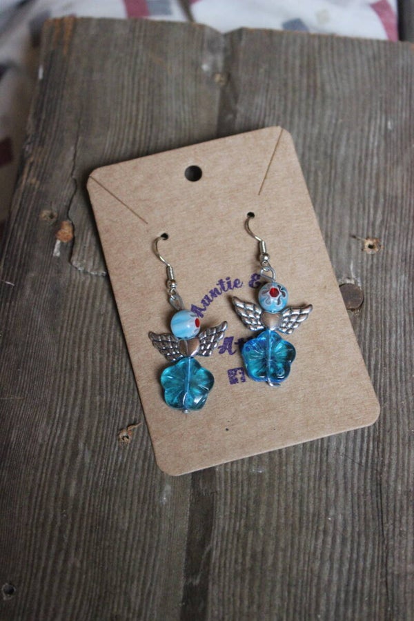 Blue Angle earrings (15642-3c)