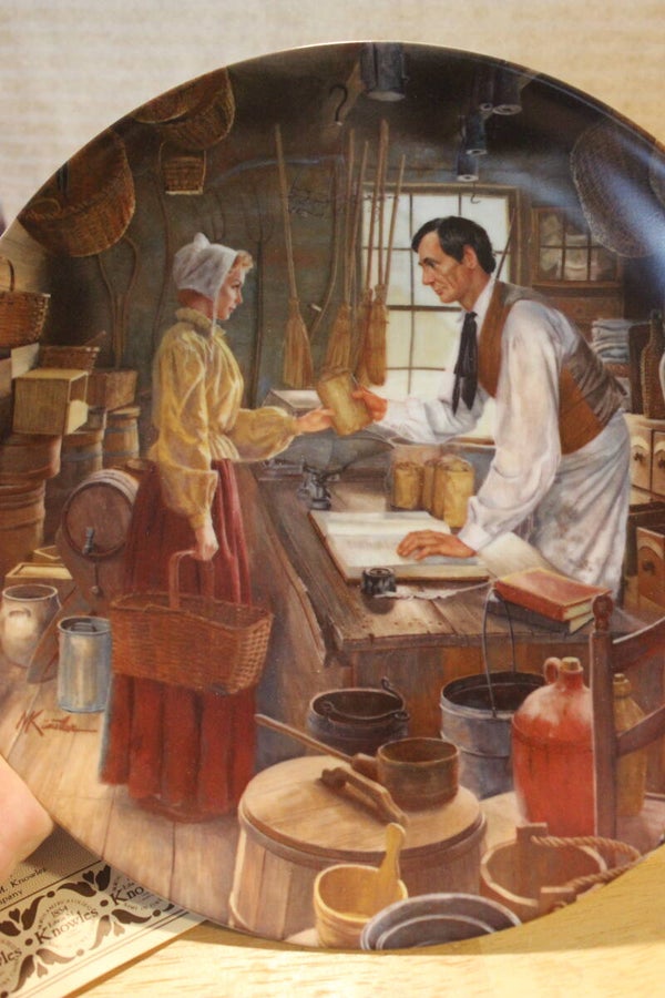 Beginnings in New Salem collector plate